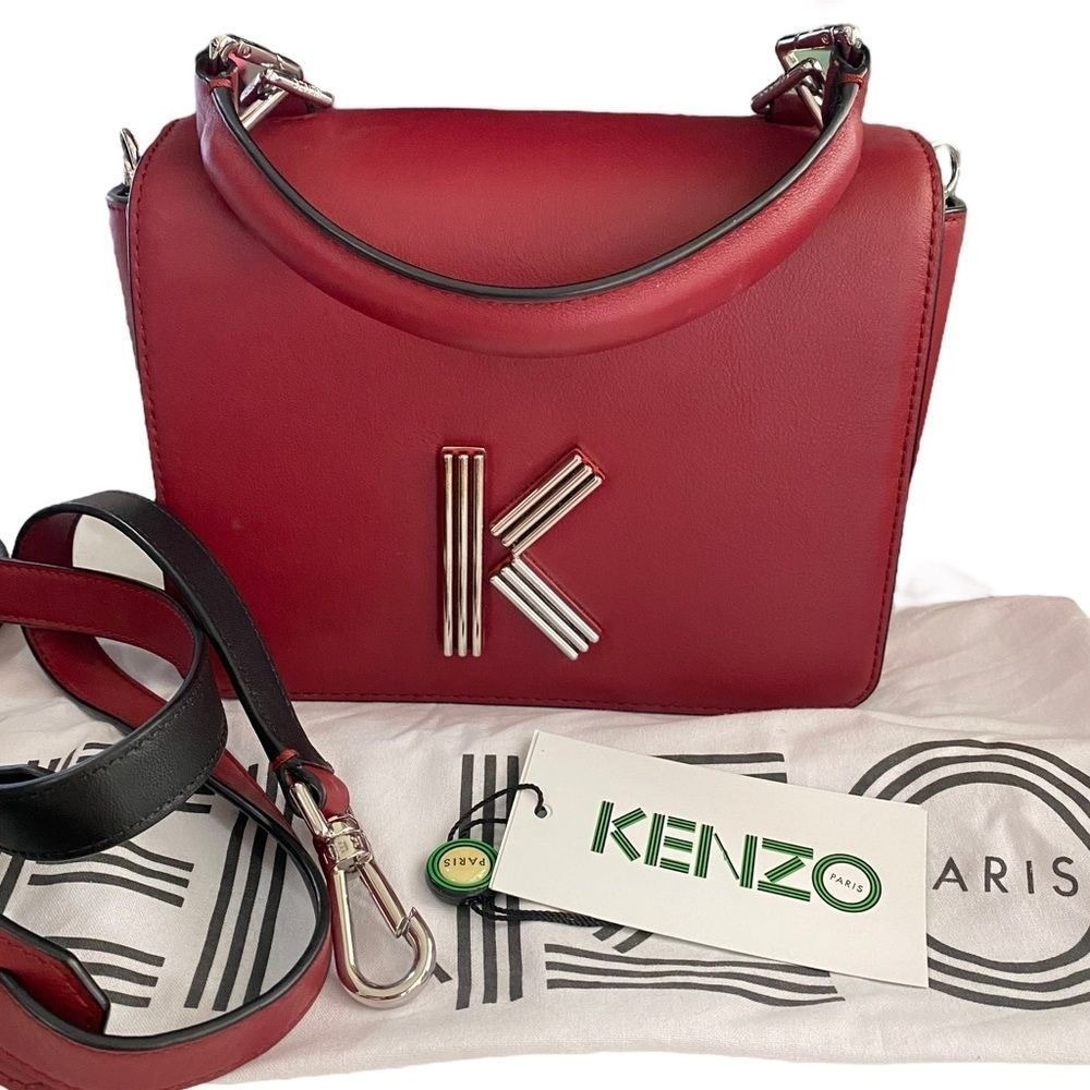 Kenzo Paris Cow Leather Crossbody Handbag‎